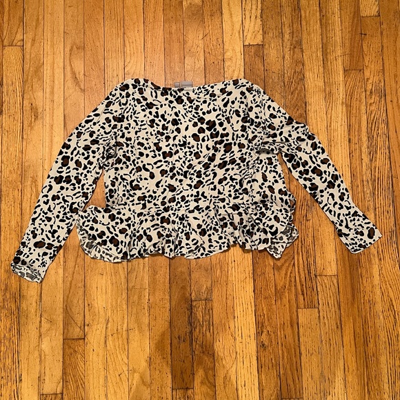 ASOS Leopard Print Wrap Around Blouse - Picture 5 of 5